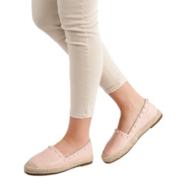 Erynn Espadrilles mit Perlen rosa 1