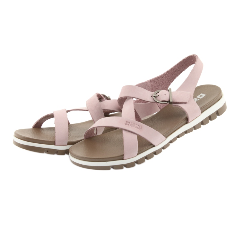 Damen Sandalen Big Star 274971 rosa 3