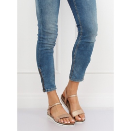 Damen Sandalen Champagner S18-33 Champagner rosa 1