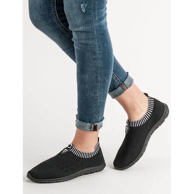 Renda Slip-On-Schuhe für Damen schwarz 1
