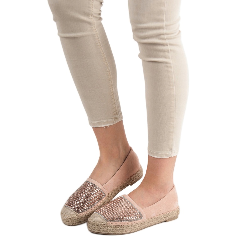 Espadrilles mit Zirkonia VICES rosa 1