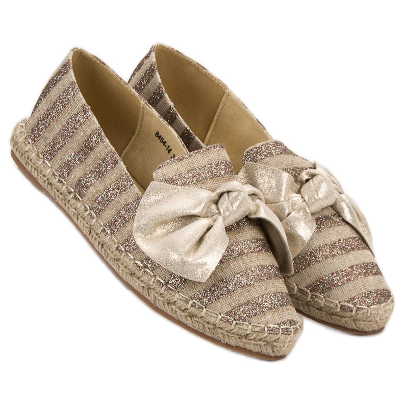 Espadrilles mit Glitzer VICES braun 1