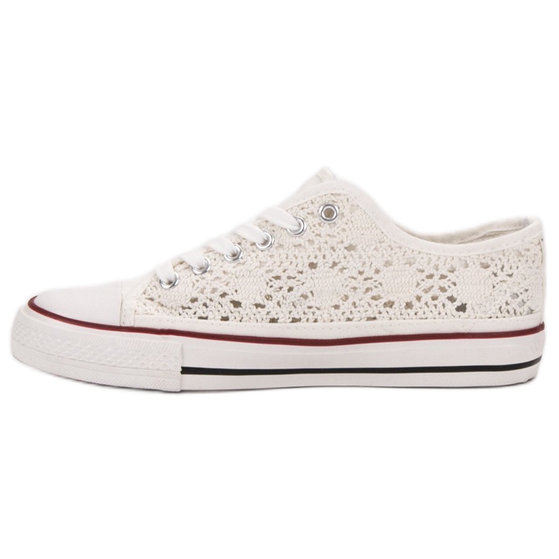 Renda Spitzenturnschuhe weiß 2