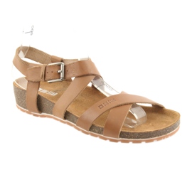 Big Star Damen Sandalen in Camel 274A010 braun 1
