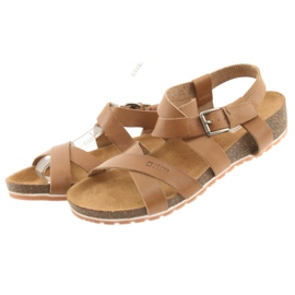 Big Star Damen Sandalen in Camel 274A010 braun 3
