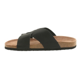 Herren profilierte Big Star 174603 schwarze Hausschuhe 2