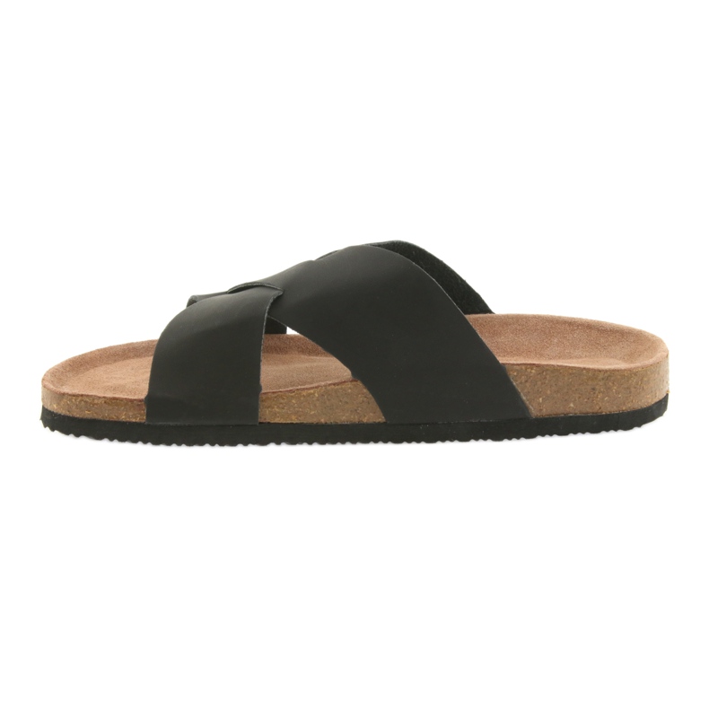 Herren profilierte Big Star 174603 schwarze Hausschuhe 2