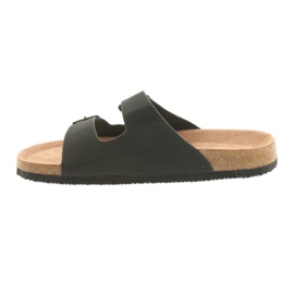 Herren profilierte Big Star 174605 schwarze Hausschuhe 2