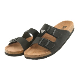 Herren profilierte Big Star 174605 schwarze Hausschuhe 3