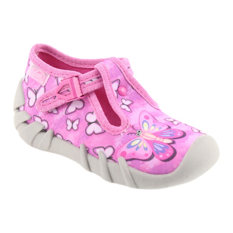 Befado Kinderschuhe 110P352 blau rosa 1