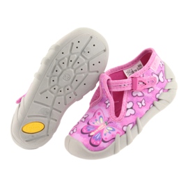 Befado Kinderschuhe 110P352 blau rosa 5