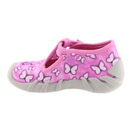 Befado Kinderschuhe 110P352 blau rosa 2