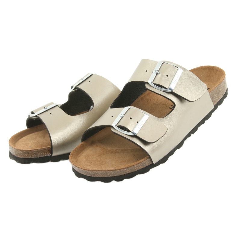 Medizinische Pantoffeln IZZI BIOX ALEX gold golden 3