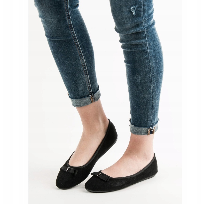 GUAPISSIMA Ballerinas mit Glitzer schwarz 1