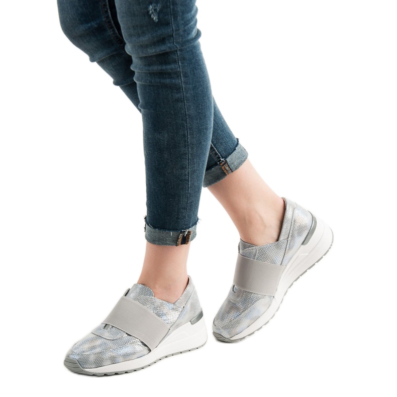 Goodin Slip-on-Lederschuhe grau 2