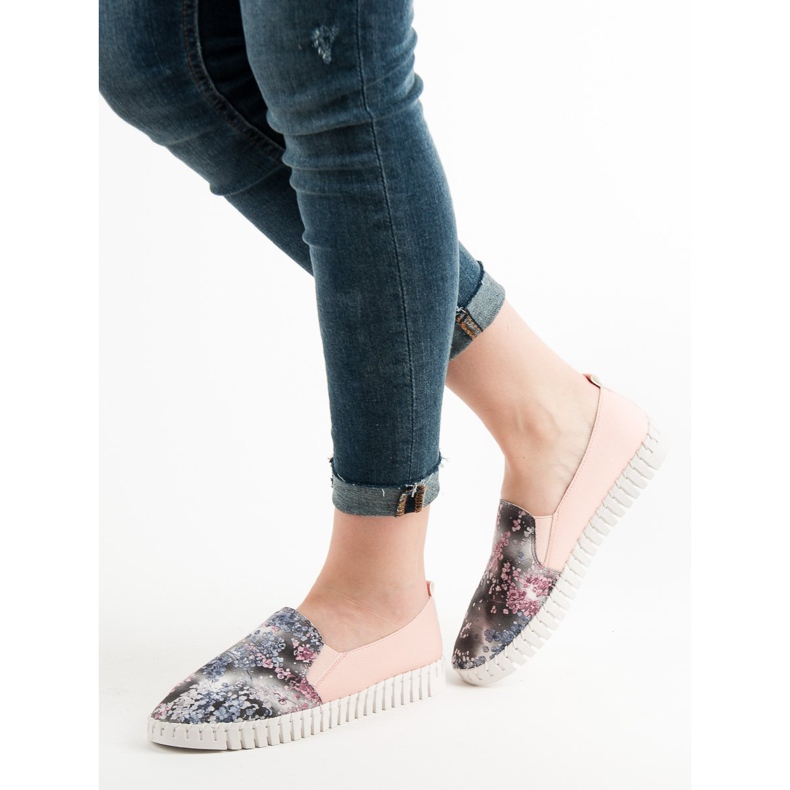 Vices Slipons mit Muster mehrfarbig rosa 2
