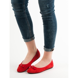 GUAPISSIMA Ballerinas mit Glitzer rot 1