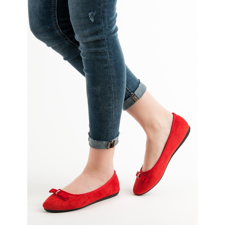 GUAPISSIMA Ballerinas mit Glitzer rot 2