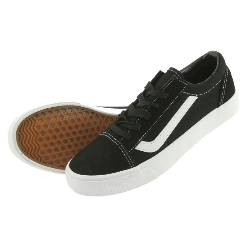 Atletico gebundene Turnschuhe 18081 Schwarz/Weiß 5