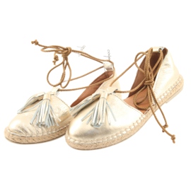 Damen Espadrilles, Badura, gebunden 4875 golden 3