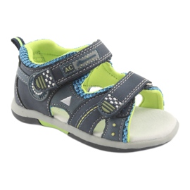 American Club DR13 Jungensandalen marineblau grün 1