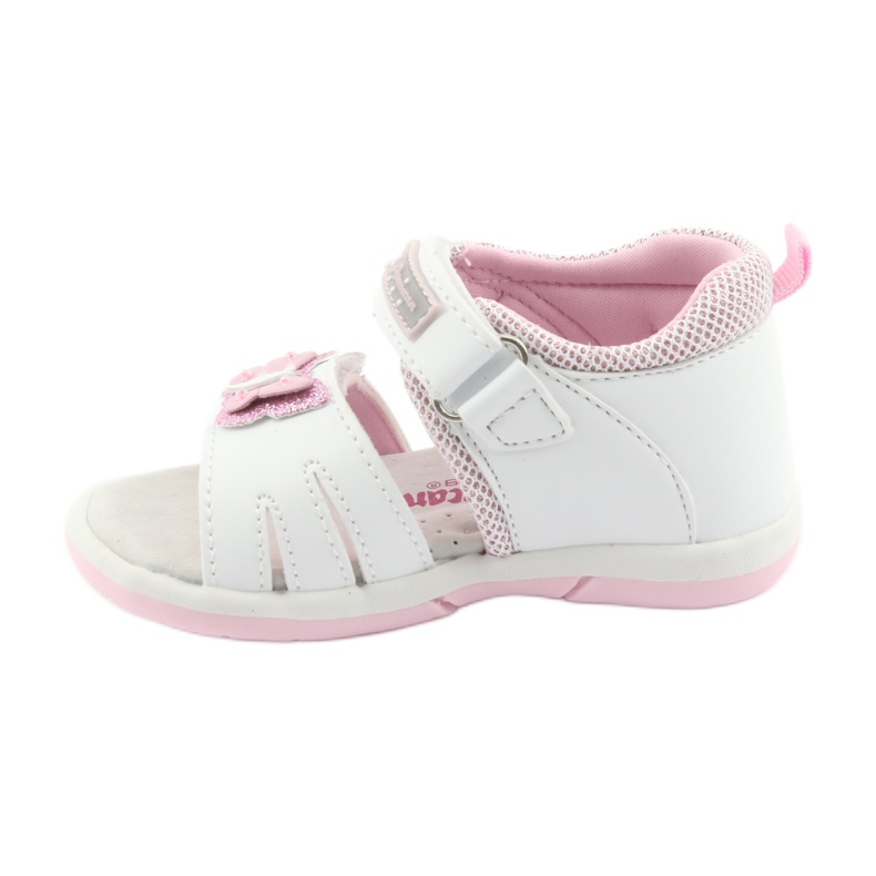American Club American DR19 weiße Schmetterlings-Mädchensandalen rosa 2