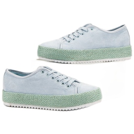 SHELOVET Espadrilles-Turnschuhe blau 2