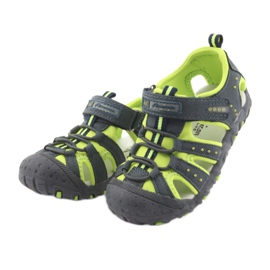 American Club DR11 Klettsandalen für Jungen grün marineblau 3