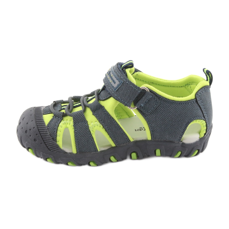 American Club DR11 Klettsandalen für Jungen grün marineblau 2