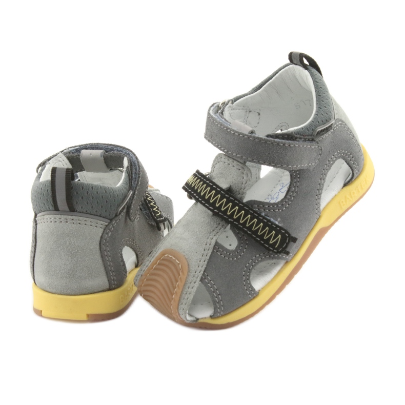 Sandalen Jungen Rüben Bartek 81772 grau gelb 4
