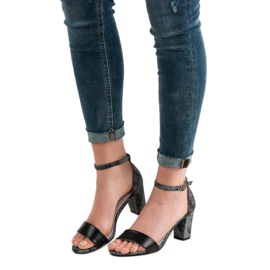 Goodin Stylische Sandalen mit hohen Absätzen grau 1