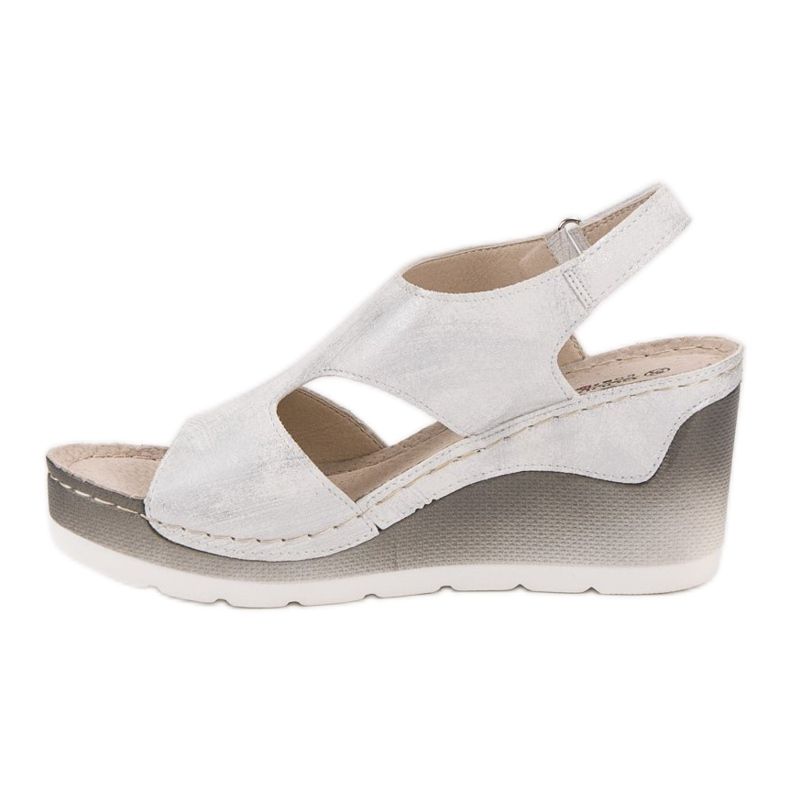 Goodin Bequeme Keilsandalen weiß 1
