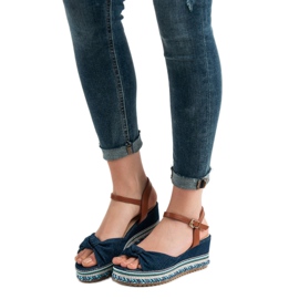Groto Gogo Sandalen aus Denim blau 2
