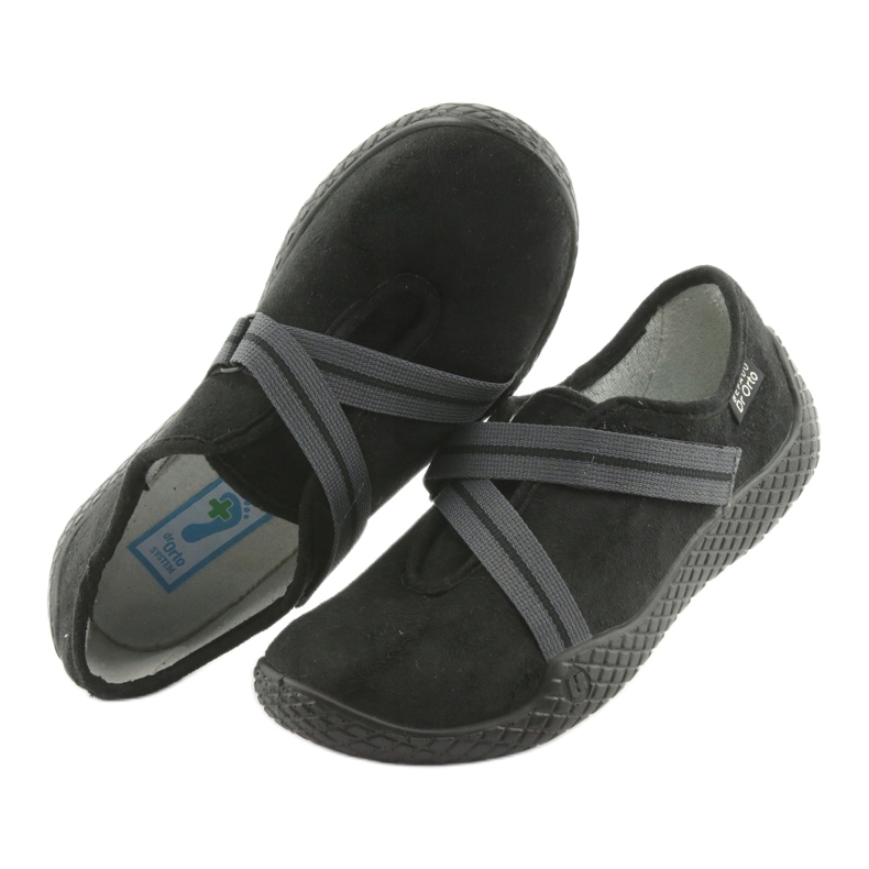 Dr.ORTO Befado Damenhausschuhe PU 434D014 schwarz 4
