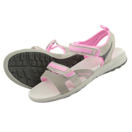 American Club HL12 Mädchensandalen grau rosa 5