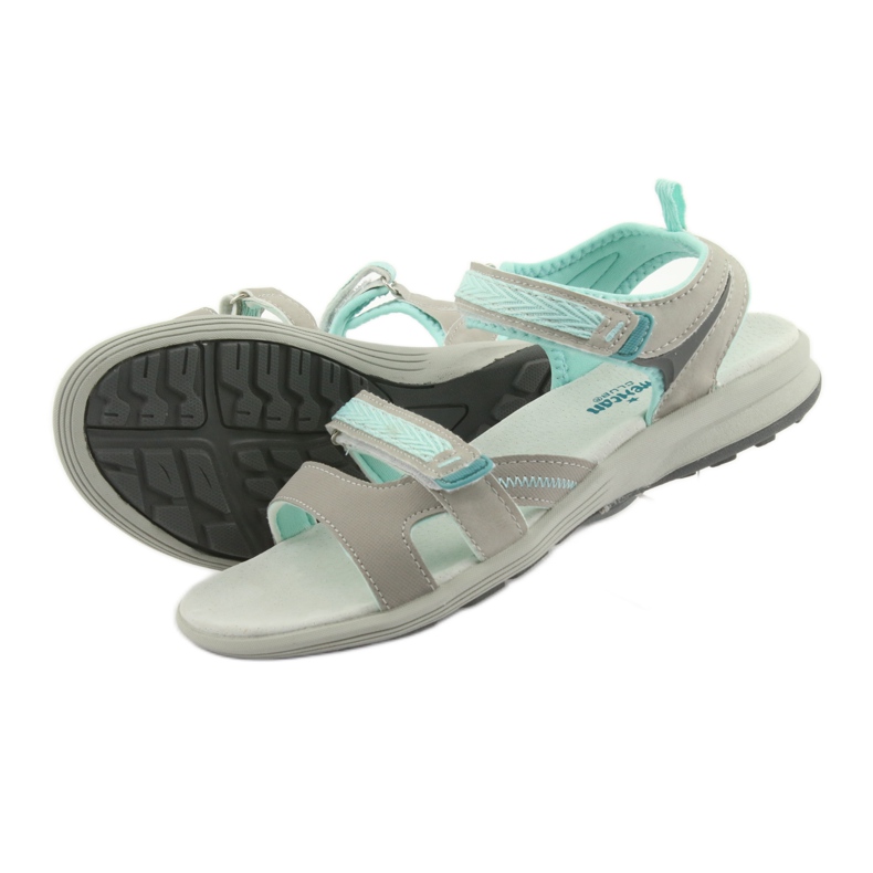 American Club HL12 Mädchensandalen grau grün 4