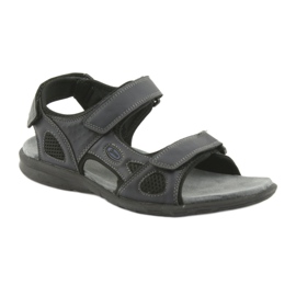 American Club Amerikanische HL06 Sportsandalen schwarz marineblau 1