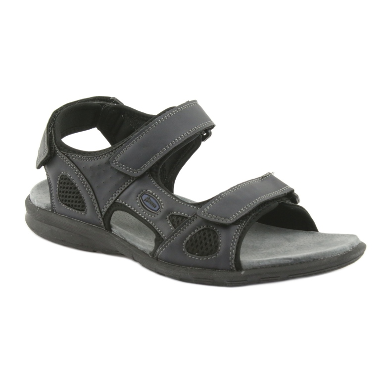American Club Amerikanische HL06 Sportsandalen schwarz marineblau 1