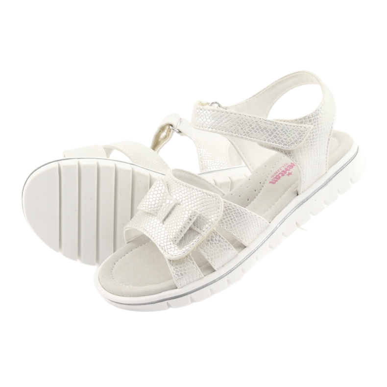 American Club Amerikanische Mädchen Sandalen weiße Perle GC25 4