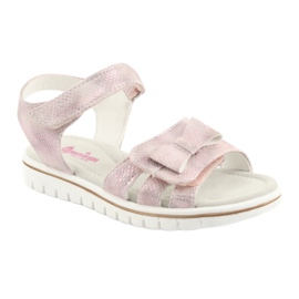 American Club GC25 Sandalen mit Schleife in Rosa 1