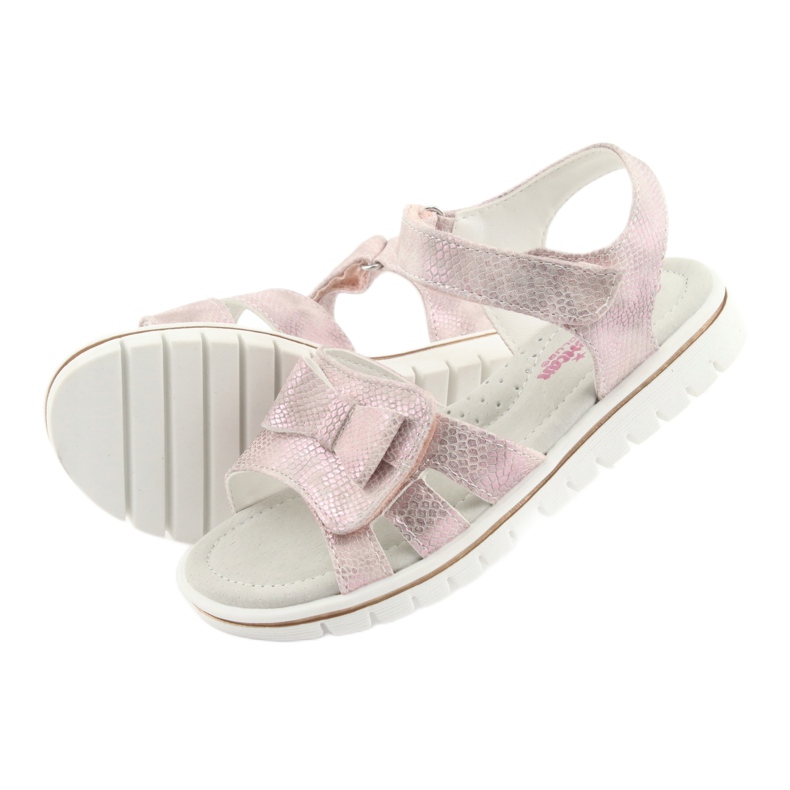 American Club GC25 Sandalen mit Schleife in Rosa 4