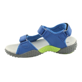 American Club HL16 blau / limetten Jungen Sandalen grün 2