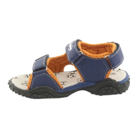 Monster Truck American Club HL18 marine Sandalen navy blau orange 2