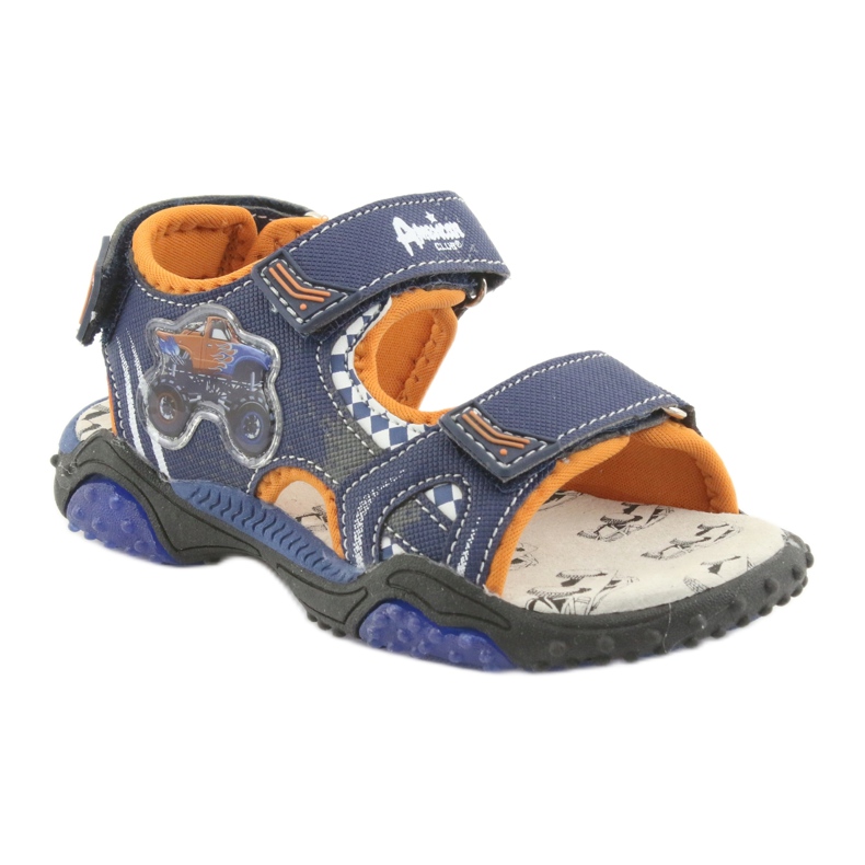 Monster Truck American Club HL18 marine Sandalen navy blau orange 1