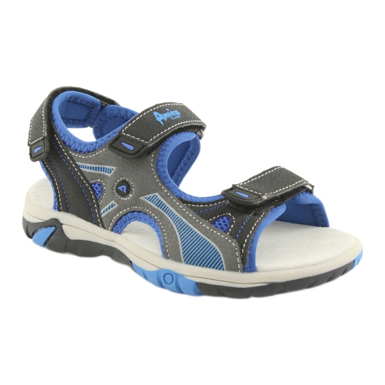American Club RL22 navy / royal Sandalen für Jungen blau grau marineblau 1