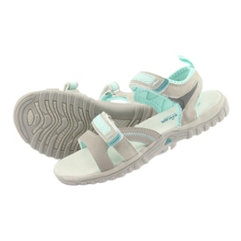 American Club Amerikanische Sandalen Sport Sport HL14 Grau/Grün 4