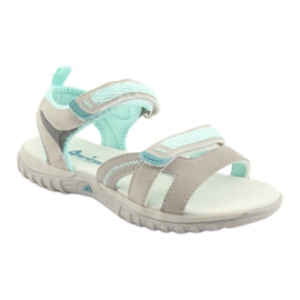 American Club Amerikanische Sandalen Sport Sport HL14 Grau/Grün 1