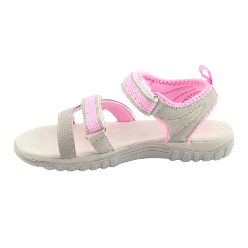 American Club Amerikanische Sandalen Sport Sport HL14 GRAU/Pink 2