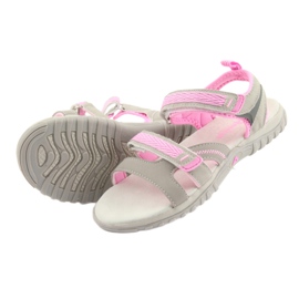 American Club Amerikanische Sandalen Sport Sport HL14 GRAU/Pink 4