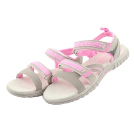 American Club Amerikanische Sandalen Sport Sport HL14 GRAU/Pink 3